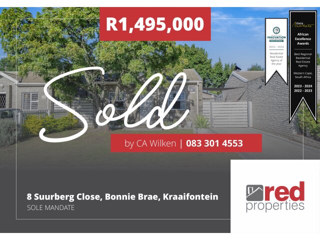 8  Suurberg Close, Bonnie Brae, Kraaifontein